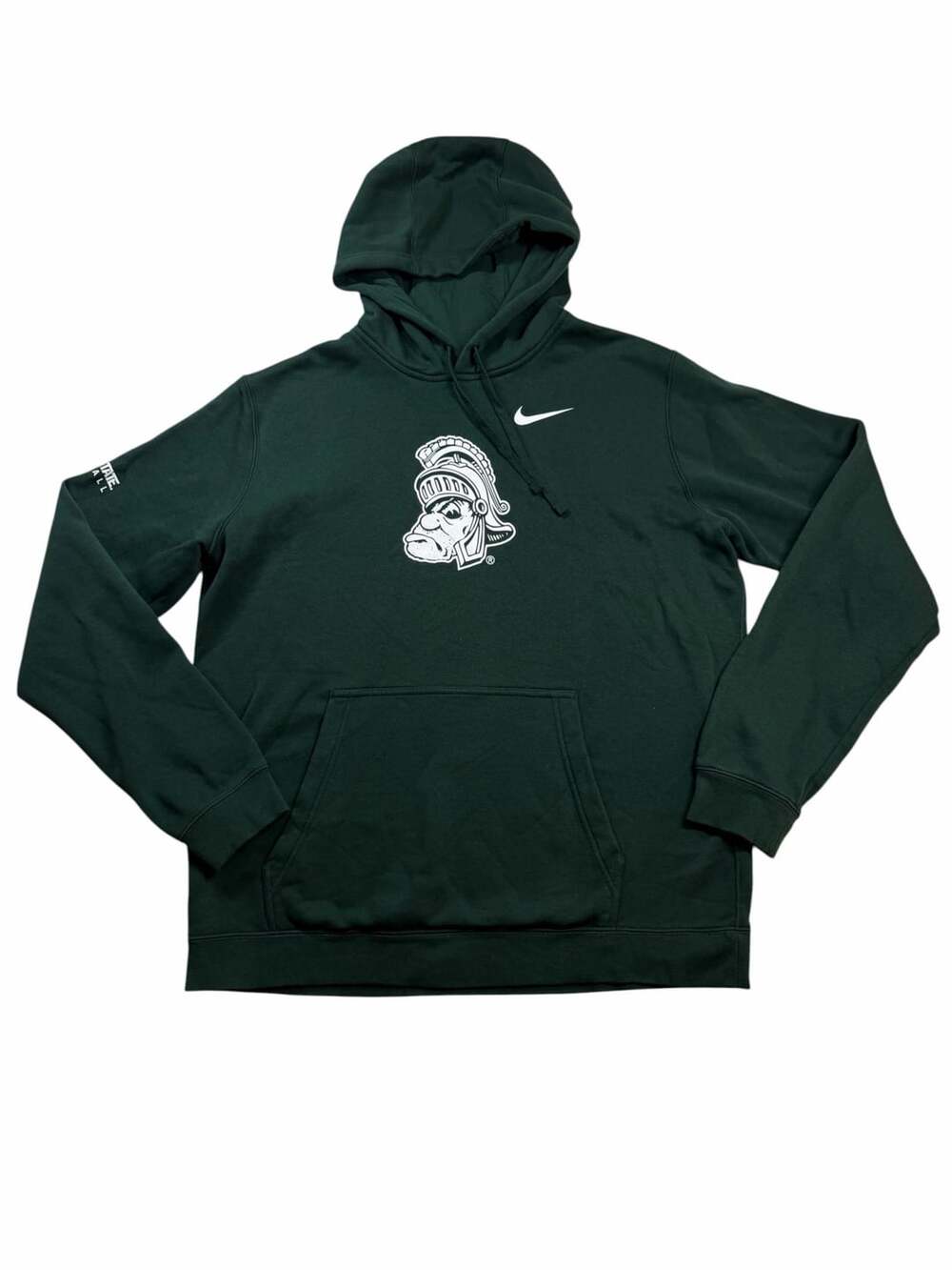 Nike Michigan State Spartans Volleyball Hoodie Mens Large Green MSU Pullover
